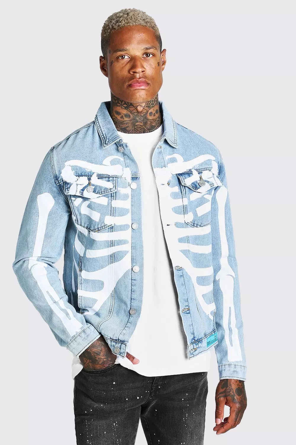 Denim best sale jacket boohooman